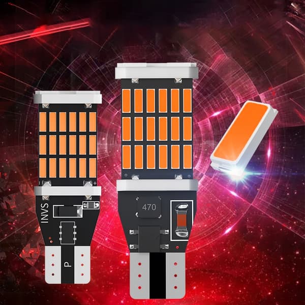 LED-pære W16W T15 orange blinklys