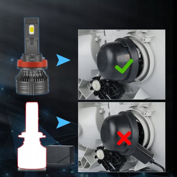 LED-PÆRER H11 XSTORM 120W 26000LM KRAFTFULD CANBUS