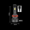 Miniatyrbillede 2 af 11: LED-PÆRER H11 XSTORM 120W 26000LM KRAFTFULD CANBUS