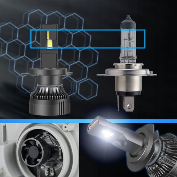 LED-PÆRER H4 XSTORM 120W 26000LM KRAFTFULD CANBUS