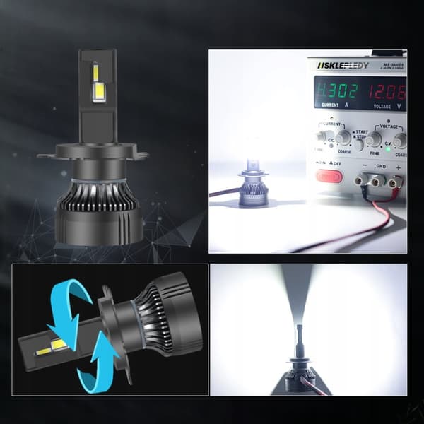 LED-PÆRER H4 XSTORM 120W 26000LM KRAFTFULD CANBUS