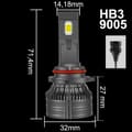 Miniatyrbild 2 av 11: HB3 LED-LAMPOR XSTORM 120W 26000LM KRAFTFULL CANBUS