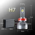 Miniatyrbild 3 av 11: LED-LAMPOR H7 S13 200W 12V 24V 100% CAN 40000LM