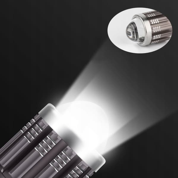 BA20D LED MOTORCYKELPÆRE 6000K LINSE