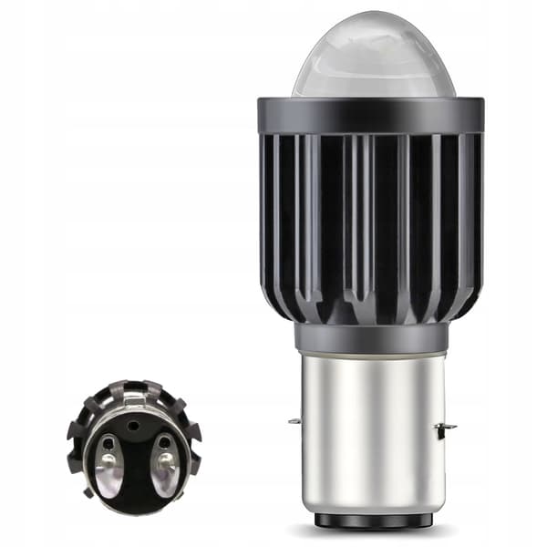 BA20D LED MOTORCYKELPÆRE 6000K LINSE