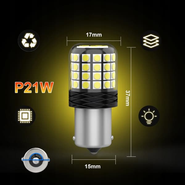 P21W LED XSTORM -polttimo, peruutussuunta, virtalähde