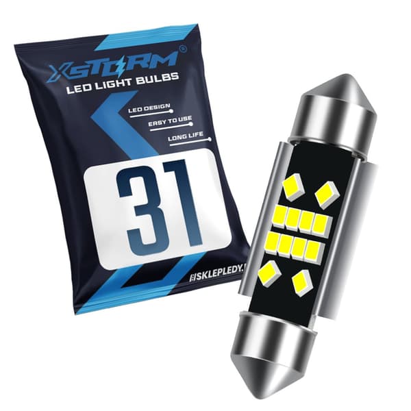 LED-PUTKIPALAT 31MM C3W C5W XSTORM 12SMD CANBUS