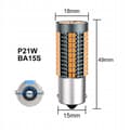Miniatyrbillede 3 af 8: P21W LED XSTORM PÆRE ORANGE BLINKLYS