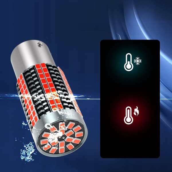 P21/5W LED-lampa röd XSTORM dubbeltråd