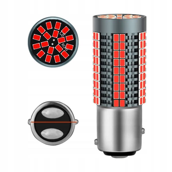 P21/5W LED-lampa röd XSTORM dubbeltråd