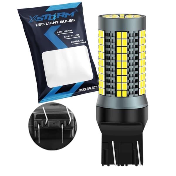 W21/5W T20 LED XSTORM DRL peruutusvalopolttimo
