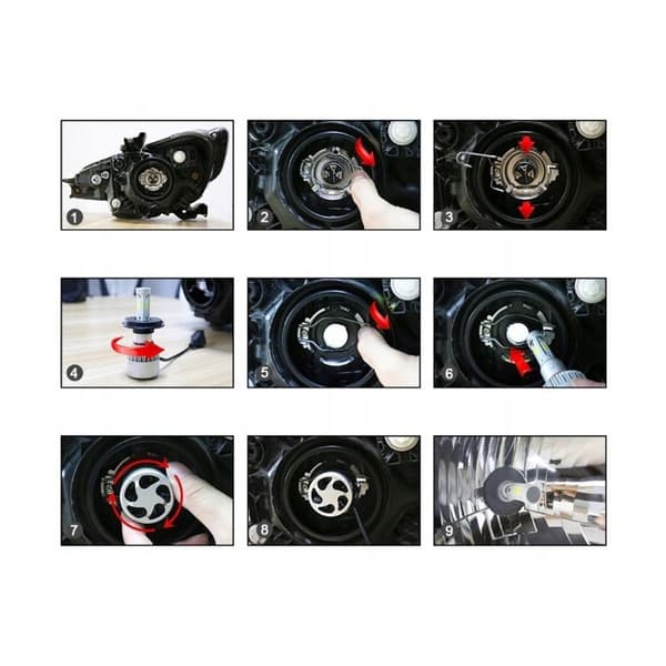 MINI PÆRER HB3 HB4 LED XSTORM 110W 23000LM DÅSE