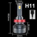 Miniatyrbild 2 av 11: MINI-LAMPOR H11 LED XSTORM 110W 23000LM CAN STRONG