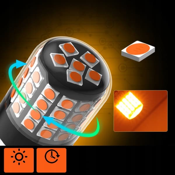 LED-pære PY21W XSTORM ORANGE DÅSERETNING