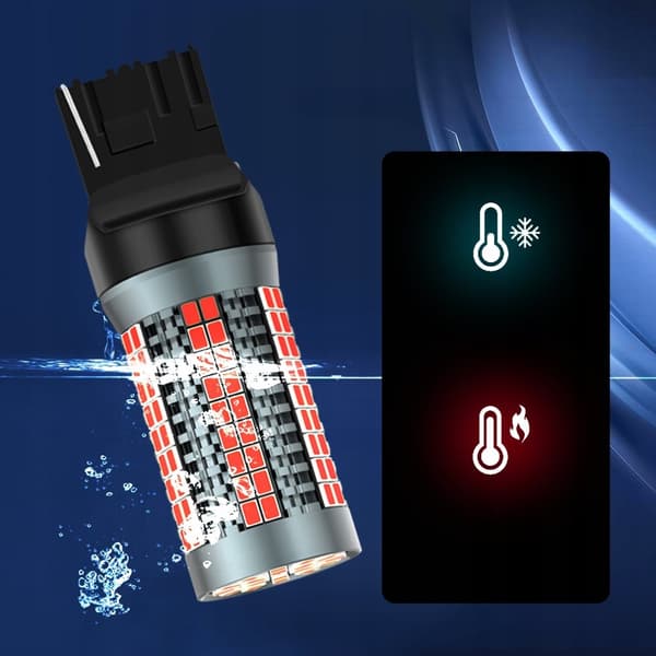 LED-pære W21W T20 XSTORM RØD STOP CANBUS
