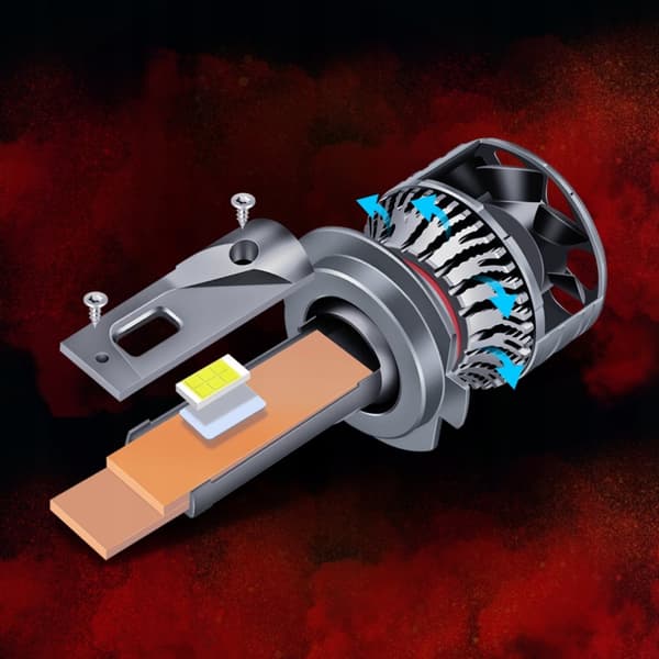 H11 LED-pærer XSTORM 120W 22000LM KRAFTIG CANBUS