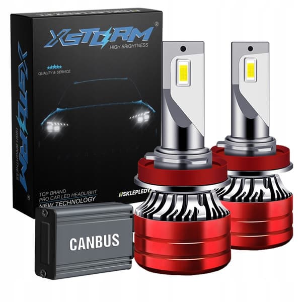 H11 LED-pærer XSTORM 120W 22000LM KRAFTIG CANBUS