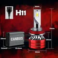 Miniatyrbillede 2 af 10: H11 LED-pærer XSTORM 120W 22000LM KRAFTIG CANBUS