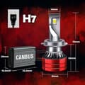 Miniatyrbillede 2 af 10: H7 LED-pærer XSTORM 120W 22000LM KRAFTIG CANBUS