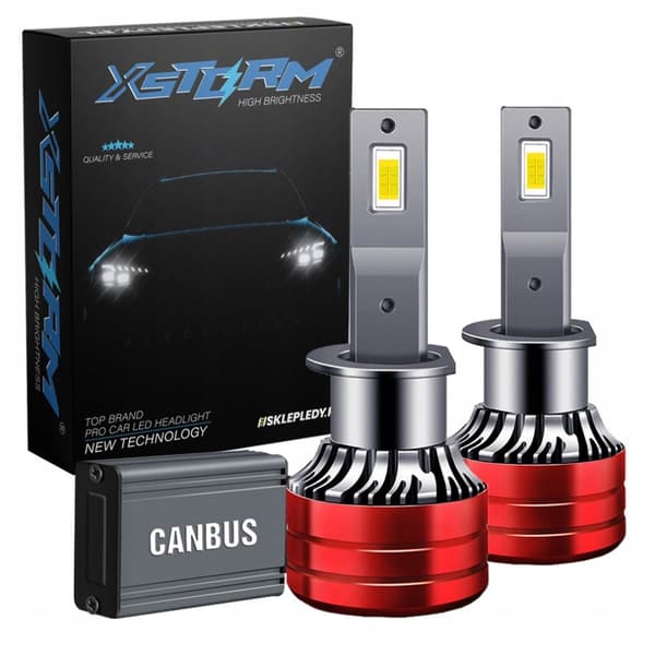 H1 LED-pærer XSTORM 120W 22000LM KRAFTIG CANBUS