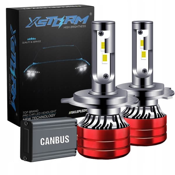 H4 LED-LAMPOR XSTORM 120W 22000LM KRAFTFULLA CANBUS-LAMPOR