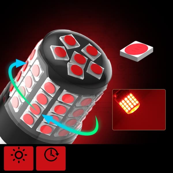 P21W LED Röd Stoplampa Can BA15S XSTORM