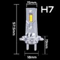 Miniatyrbillede 4 af 8: H7 LED-PÆRER EFTERMONTERING 1 til 1 5500K SUPERHVID