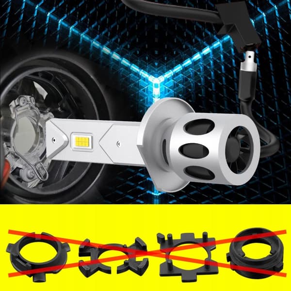 H3 XSTORM LED-LAMPOR 1 TILL 1 MER LJUS SLIM PASSFORM