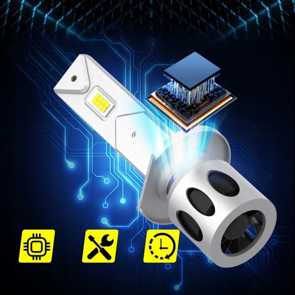 H3 XSTORM LED-LAMPOR 1 TILL 1 MER LJUS SLIM PASSFORM