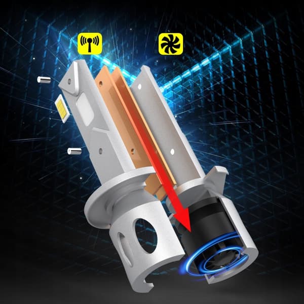 H3 XSTORM LED-LAMPOR 1 TILL 1 MER LJUS SLIM PASSFORM