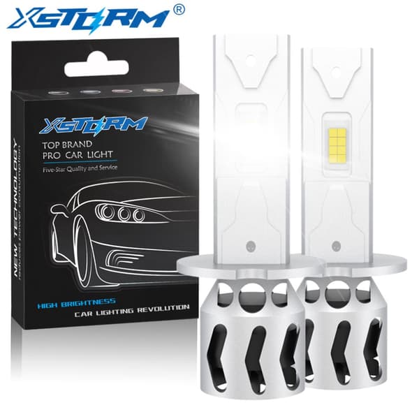 H3 XSTORM LED-LAMPOR 1 TILL 1 MER LJUS SLIM PASSFORM