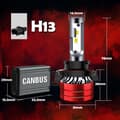 Miniatyrbild 2 av 10: H13 LED-LAMPOR XSTORM 120W 22000LM KRAFTFULLA CANBUS-LAMPOR