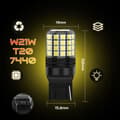 Miniatyrbild 2 av 7: W21W T20 LED XSTORM DRL BACKGLOPP CANBUS VARSELBJUDS
