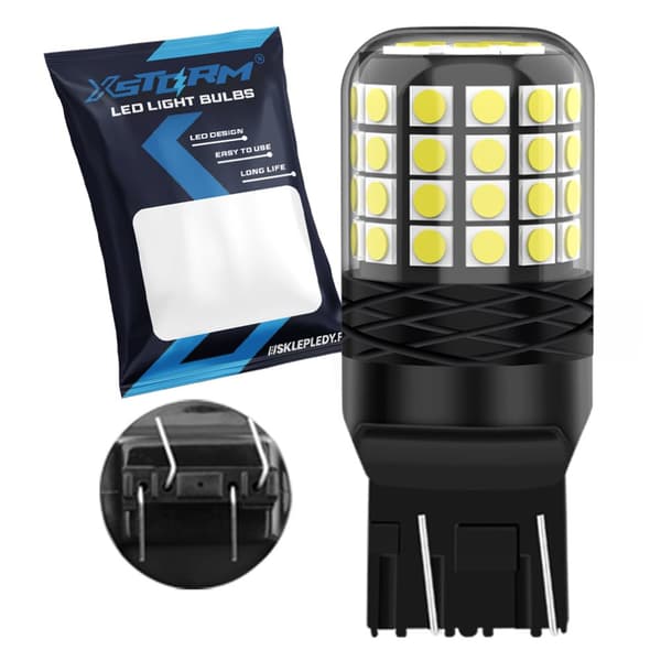 W21/5W T20 LED-pære XSTORM kørelys baklygte CANBUS dagslys 6000K