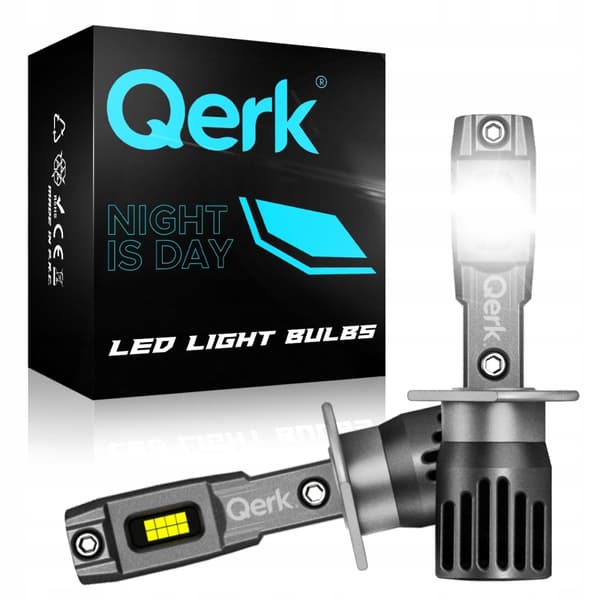 LED-LAMPOR H1 QERK 1 TILL 1 MER LJUS KAN EFTERMONTERING PERFEKT PASSFORM