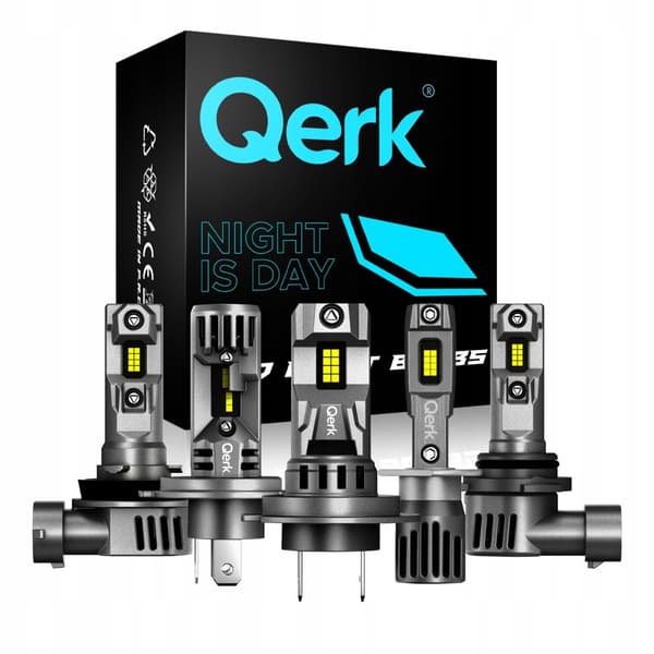 LED H4 PÆRER QERK 1 TIL 1 MERE LYS KAN EFTERMONTERES PERFEKT PASFORM