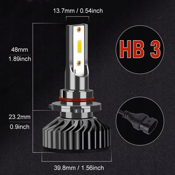MINI LED-PÆRER HB3 XSTROM CPS1860 20000LM DÅSE 100W KRAFTFULD