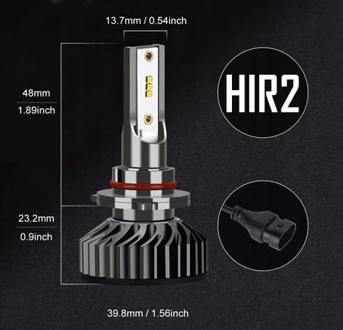MINI LED-LAMPOR HIR2 XSTORM CPS1860 20000LM PERFEKT AVKLIPPNING 9012