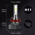 Miniatyrbillede 2 af 11: MINI LED-PÆRER H11 H8 H9 XSTROM CPS1860 20000LM DÅSE 100W KRAFTFULD