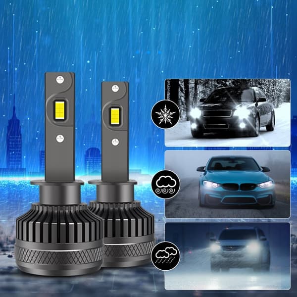 KRAFTFULLA LED-LAMPOR FÖR BILAR H1 XSTORM R45 130W 30000LM CANBUS-EFTERMONTERING