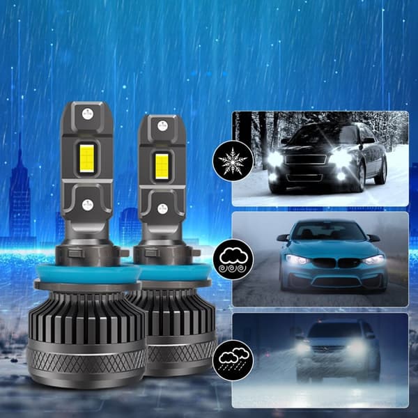 KRAFTFULLA LED-LAMPOR FÖR BILAR H11 XSTORM R45 130W 30000LM CANBUS-EFTERMONTERING