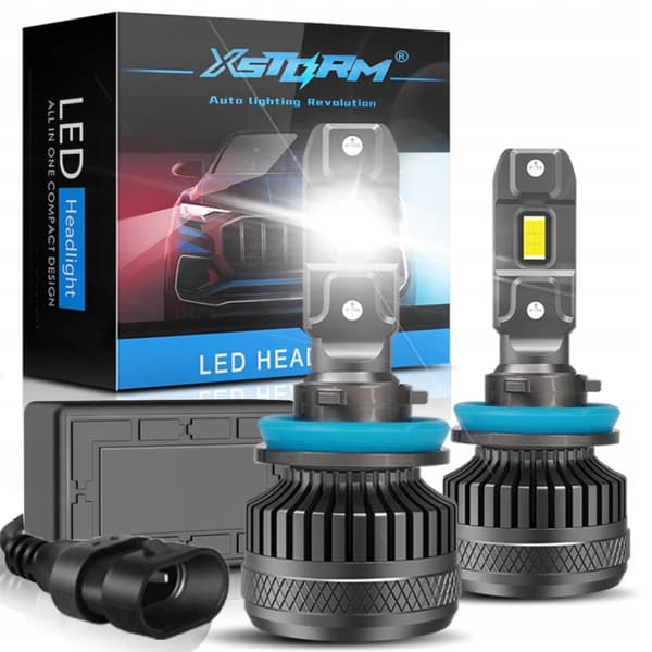 KRAFTFULLA LED-LAMPOR FÖR BILAR H11 XSTORM R45 130W 30000LM CANBUS-EFTERMONTERING