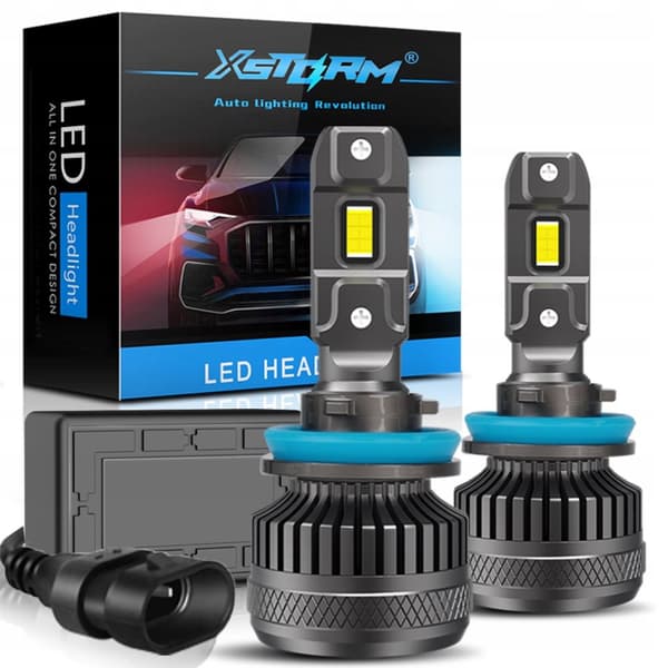 KRAFTFULLA LED-LAMPOR FÖR BILAR H11 XSTORM R45 130W 30000LM CANBUS-EFTERMONTERING