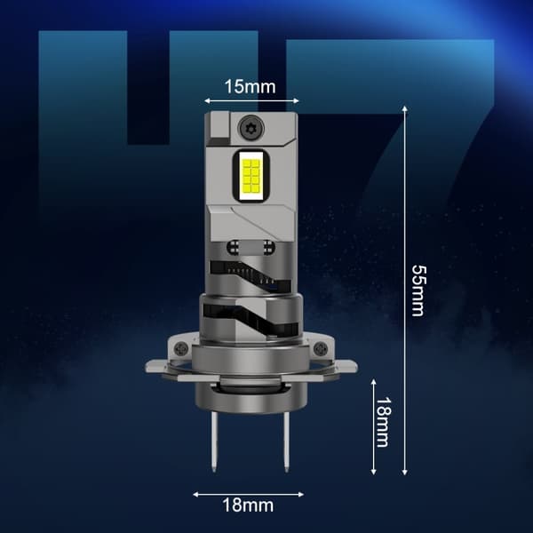 H7 LED-LAMPOR 1 TILL 1 XSTORM A18 PERFEKT PASSFORM MER LJUS CANBUS