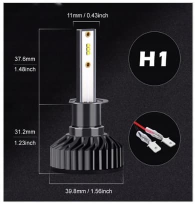 MINI LED-PÆRER H1 XSTORM CPS1860 20000LM KAN AFSKÆRE PERFEKT