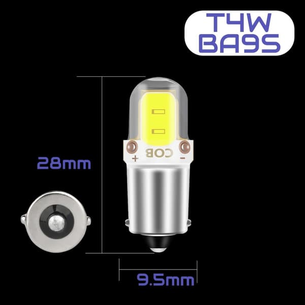 LED-LAMPA T4W BA9S XSTORM 360° COB 6000K VIT INOMHUSLJUS LÄSLJUS