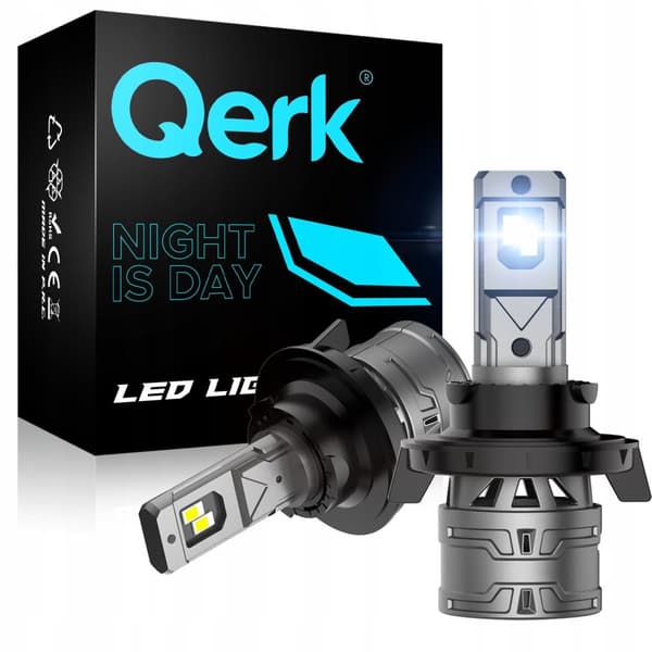 QERK E4 H13 EFTERMONTERING LED-PÆRER 120W 6000K CANBUS-AFSKÆRING