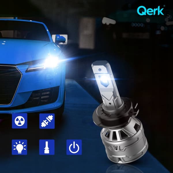 LED-LAMPOR H7 QERK E4 EFTERMONTERING 120W 6000K CANBUS-AVBRYTNING