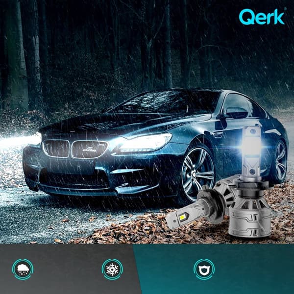 LED-LAMPOR H7 QERK E4 EFTERMONTERING 120W 6000K CANBUS-AVBRYTNING