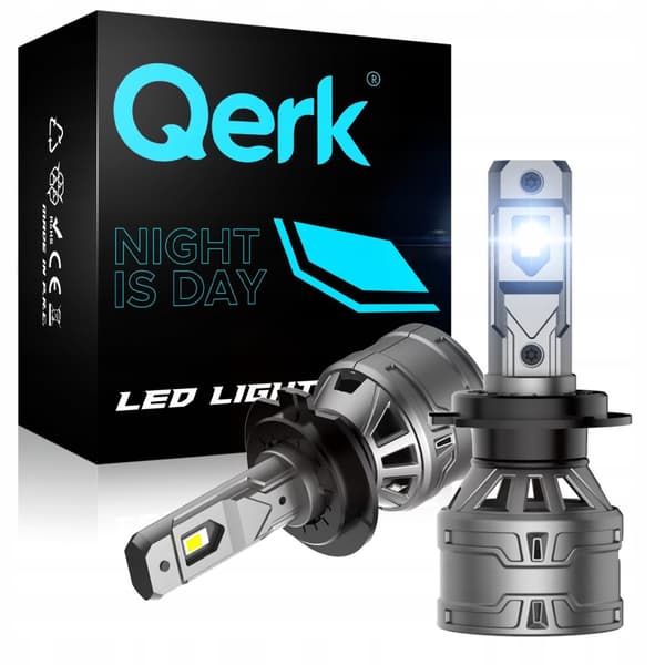 LED-LAMPOR H7 QERK E4 EFTERMONTERING 120W 6000K CANBUS-AVBRYTNING